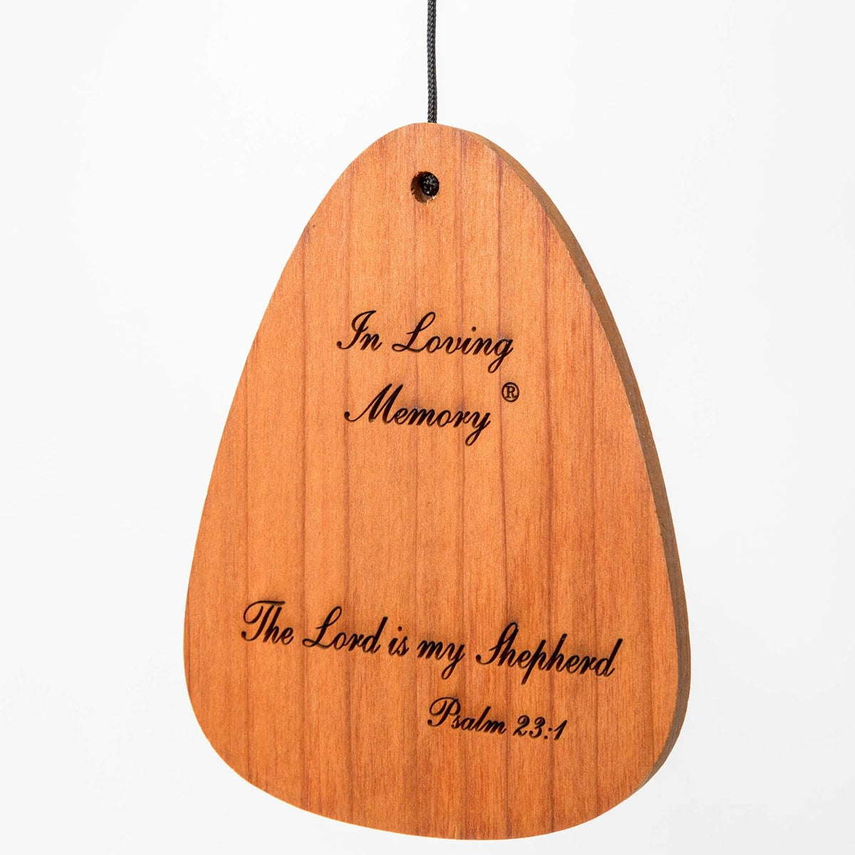 In Loving Memory 24-inch Windchime, Silver w/The Lord is My Shepherd…