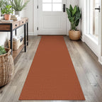 EARTHALL Woven Area Rugs 6x9 Ft Washable Living Room Rugs Non Slip Rubber Backed Dining Room Rug Braided Bedroom Rugs Indoor Floor Carpet for Living Room, Bedroom, Dining Room, Beige/Ivory