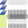 20/40 Pack Badminton Rackets Set with Shuttlecocks and Carrying Bags, Sturdy Lightweight Badminton Rackets Racquet for Adults Beginners Indoor Outdoor