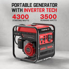 PowerSmart 4300 Watt Inverter Portable Generator for Home Use