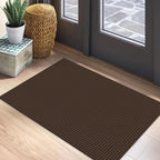 EARTHALL Woven Area Rugs 6x9 Ft Washable Living Room Rugs Non Slip Rubber Backed Dining Room Rug Braided Bedroom Rugs Indoor Floor Carpet for Living Room, Bedroom, Dining Room, Beige/Ivory