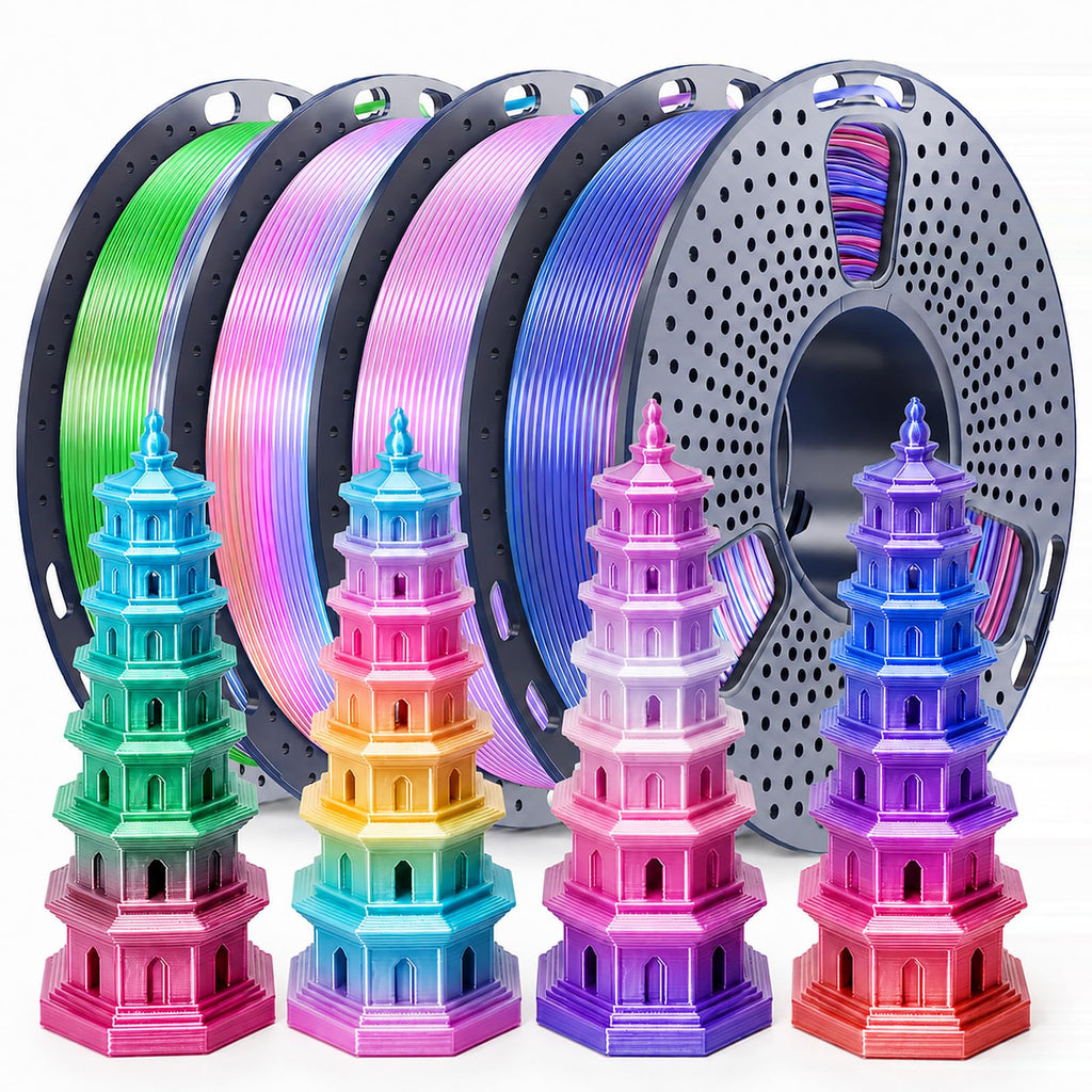 SUNLU PLA Filament 1.75mm, 250g Spool Bundle, 3D Printer Filament
