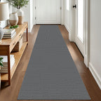 EARTHALL Woven Area Rugs 6x9 Ft Washable Living Room Rugs Non Slip Rubber Backed Dining Room Rug Braided Bedroom Rugs Indoor Floor Carpet for Living Room, Bedroom, Dining Room, Beige/Ivory