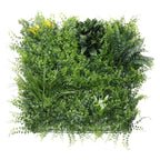 ECOOPTS 20"x20" Faux Ivy Privacy Fence Screen Artificial Boxwood Panels Topiary Hedge Plants for Indoor Outdoor Decoration, #16 Mixed Leaves, 15 Packs