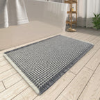 Upgraded Waffle Bath Mat Set of 2 Absorbent Bathroom Mat 18"x30" + 24"x48"