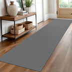 EARTHALL Woven Area Rugs 6x9 Ft Washable Living Room Rugs Non Slip Rubber Backed Dining Room Rug Braided Bedroom Rugs Indoor Floor Carpet for Living Room, Bedroom, Dining Room, Beige/Ivory