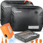 Overpack Vacuum Bags for Travel with Wireless Pump,2 Pack 28L Bag + 1 Pump