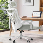 CYKOV Ergonomic Office Chair with Footrest, Reclining Mesh Back, 350 Lbs