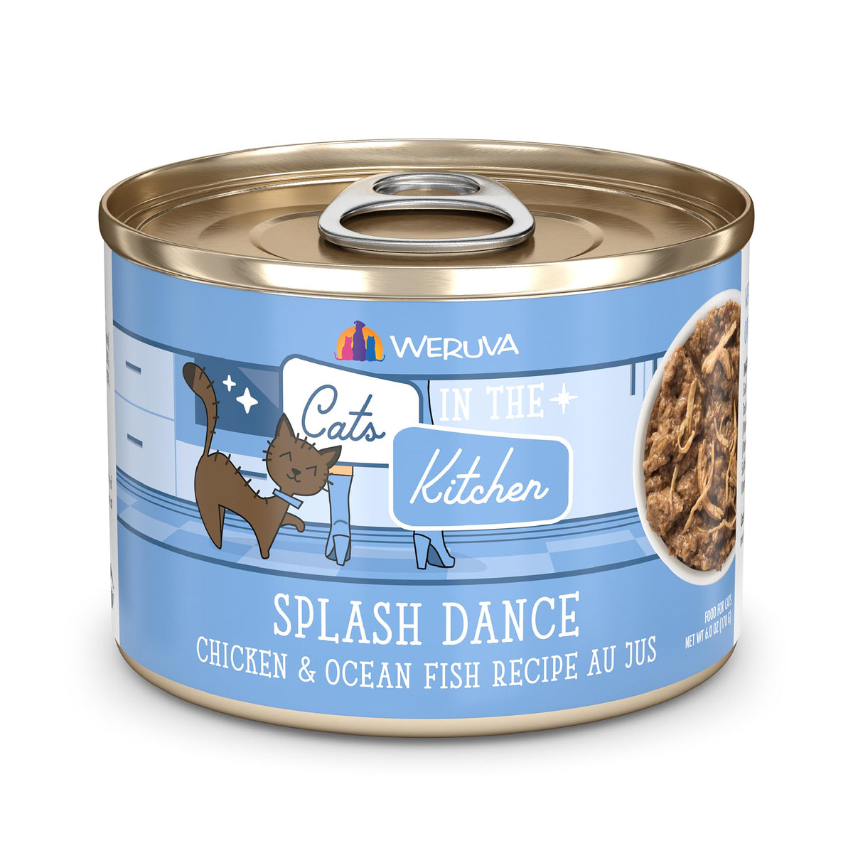 Weruva Cats in the Kitchen, Kitchen Cuties Variety Pack, Wet Cat Food, 6oz Cans (Pack of 24)