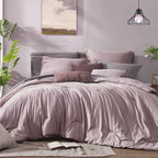Monbix King Size Comforter Set Olive Green 7 Pieces Bed in a Bag