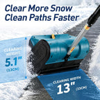 Battery Powered Snow Shovel Portable Snow Blower 6.0AH-Red