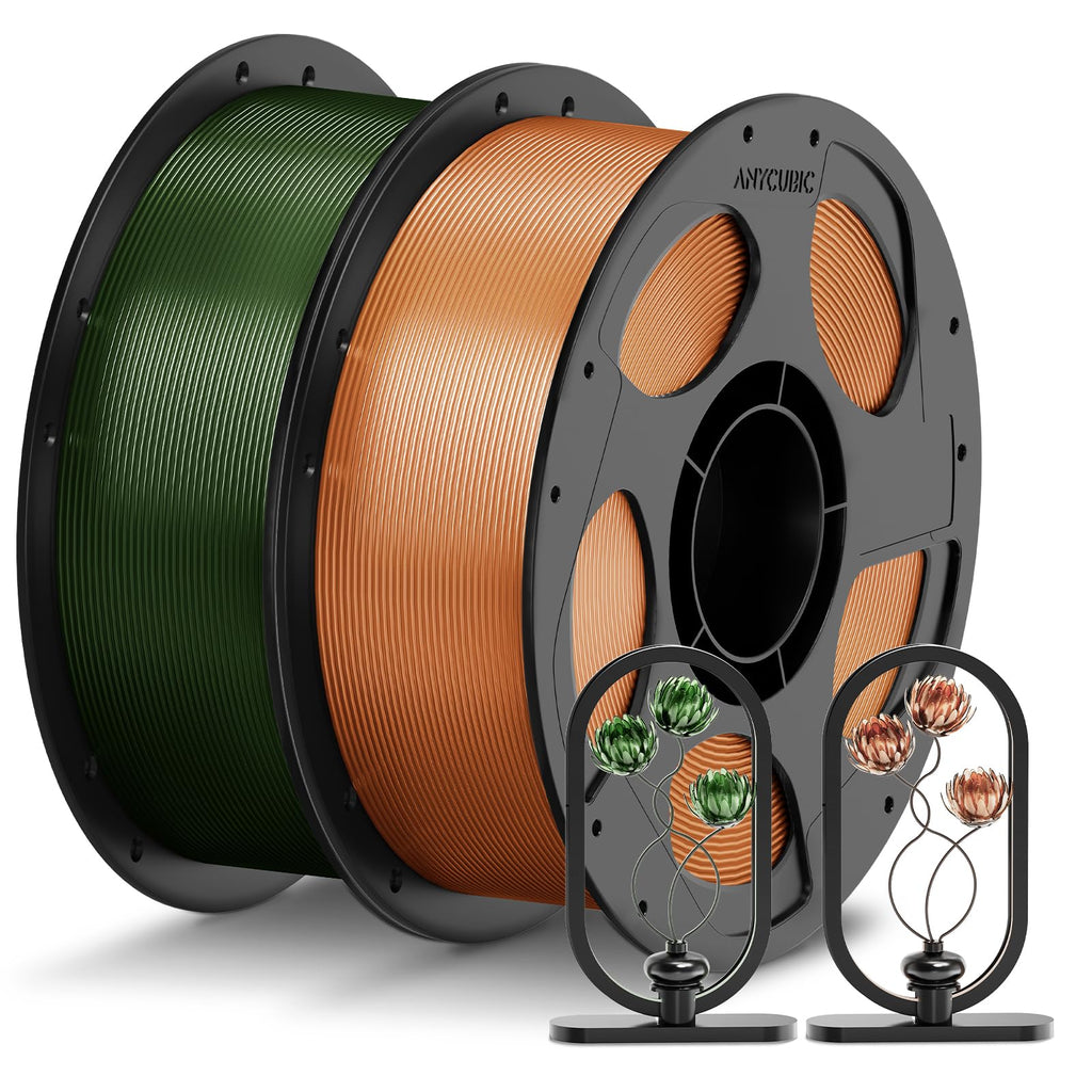 ANYCUBIC PETG Filament 1.75mm, Multicolor Bundle 10KG, Reusable Spool