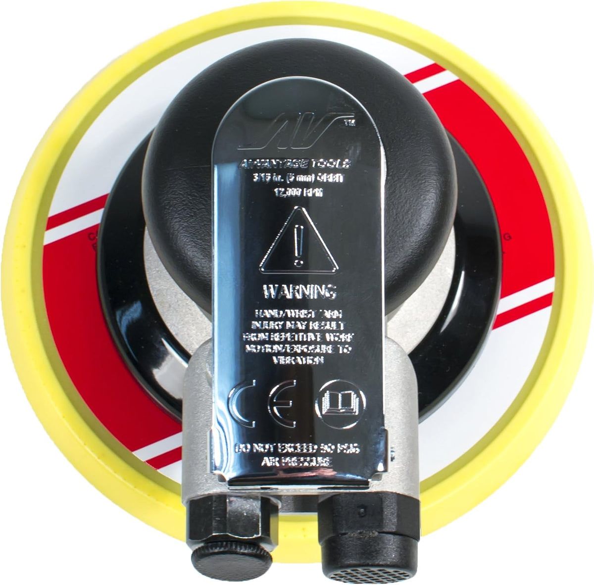 AirVANTAGE 6" Random Orbital Palm Sander with Pad (3/16" Orbit with PSA Vinyl Pad)