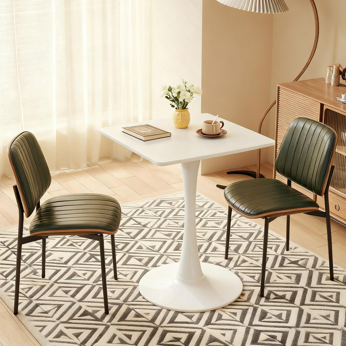 Round Dining Table, 31.5" Tulip Table (White)