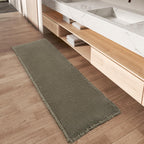 Upgraded Waffle Bath Mat Set of 2 Absorbent Bathroom Mat 18"x30" + 24"x48"