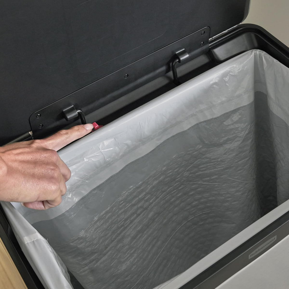 Rubbermaid Elite Stainless Steel Step-On Trash Can, 12 Gallon