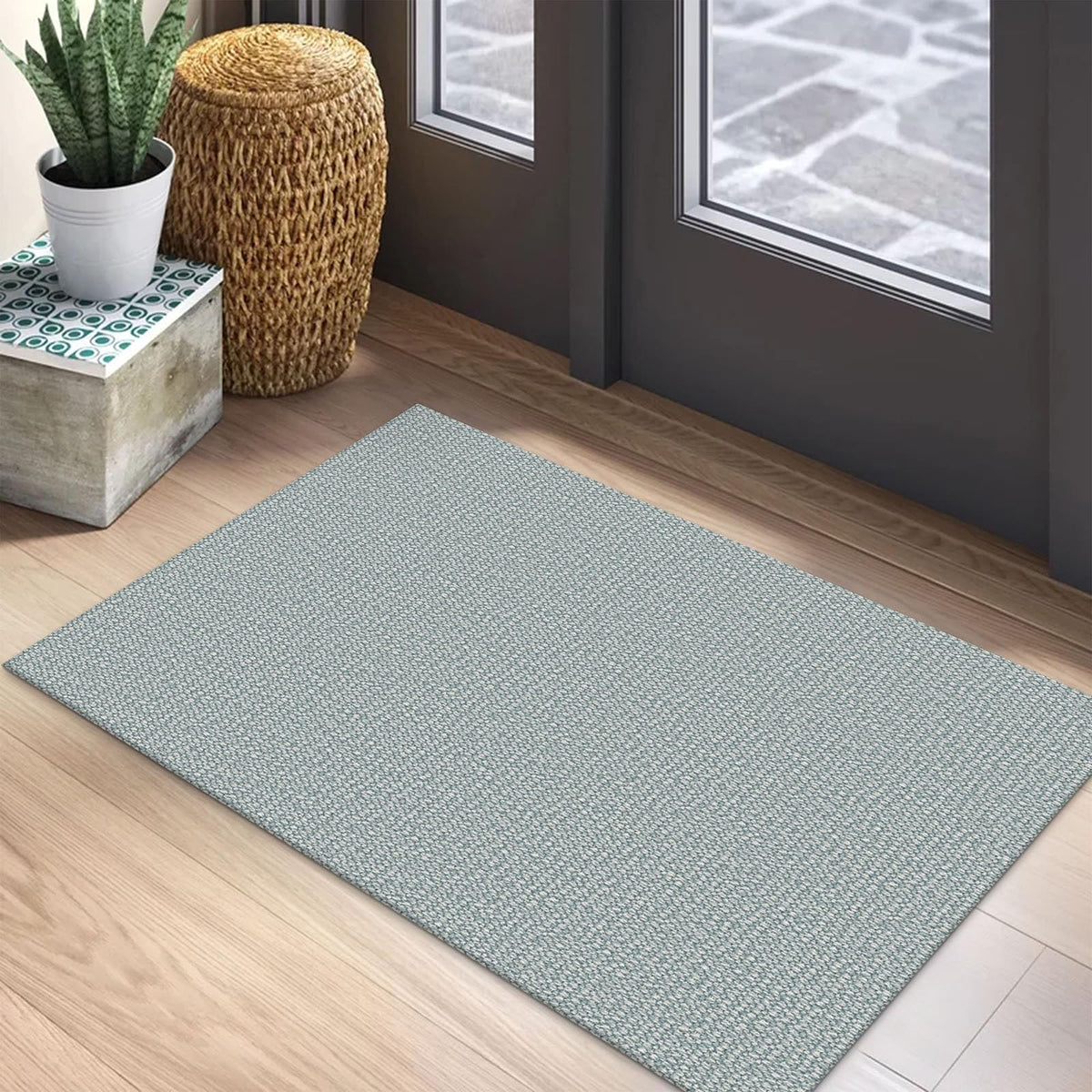 EARTHALL Washable Area Rug, Non Slip Living Room Rug, 5x7 Ft, Sand/Beige