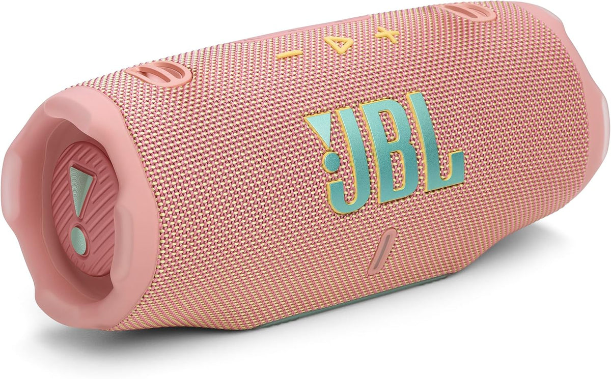 JBL Charge 6 - Portable Waterproof & Drop-Proof Bluetooth Speaker, Bold Pro Sound with AI Sound Boost, 28Hrs of Playtime, Built-in powerbank & Comes with a Sturdy/Removable Carrying Strap (Squad)