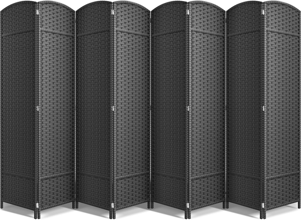Sorbus Foldable Room Divider, Mesh Privacy Screen (8 Panel, Chocolate)