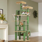 PAWZ Road Flower Cat Tree 72" Cat Tower with Condos&Hammock for Large Cats