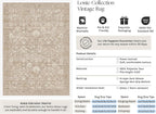 HUGEAR 8x10 Beige Neutral Area Rugs Washable Rug Carpet