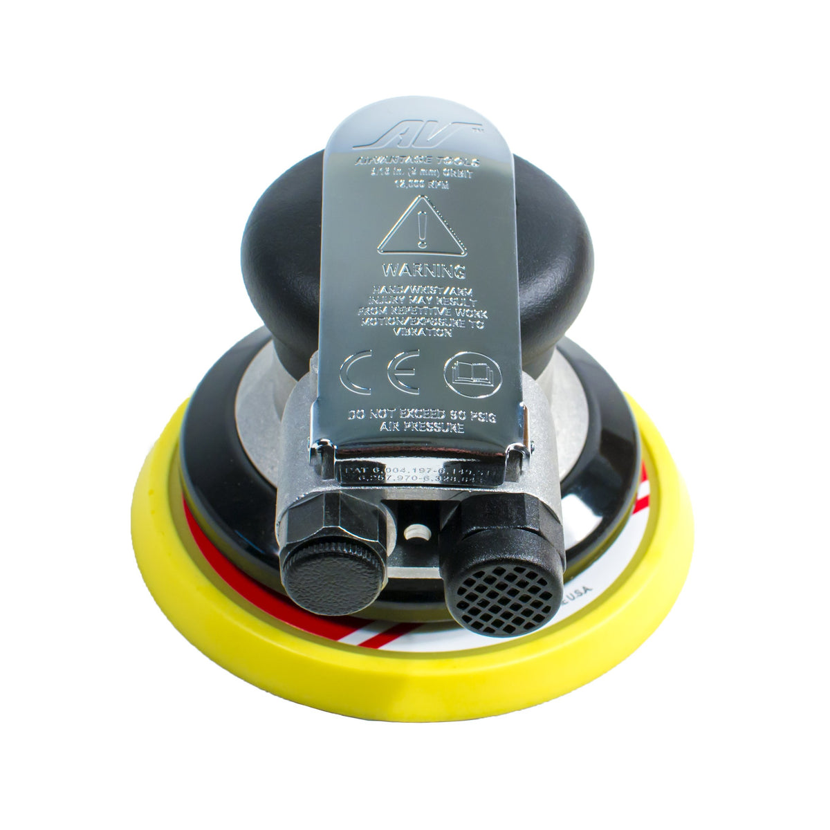 AirVANTAGE 5" Random Orbital Palm Sander with Pad (3/32" Orbit with PSA Vinyl Pad)
