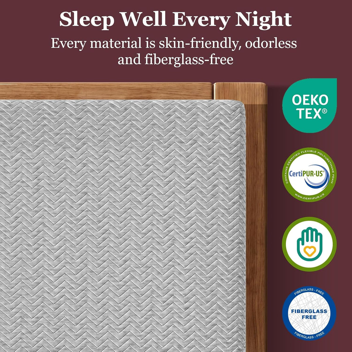 BedStory 3 Inch King Size Extra Firm Mattress Topper for Pressure Relief