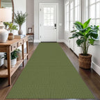 EARTHALL Woven Area Rugs 6x9 Ft Washable Living Room Rugs Non Slip Rubber Backed Dining Room Rug Braided Bedroom Rugs Indoor Floor Carpet for Living Room, Bedroom, Dining Room, Beige/Ivory