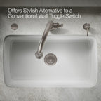 Kohler, 35723-VS, Garbage Disposal Air Switch Kit, Vibrant Stainless
