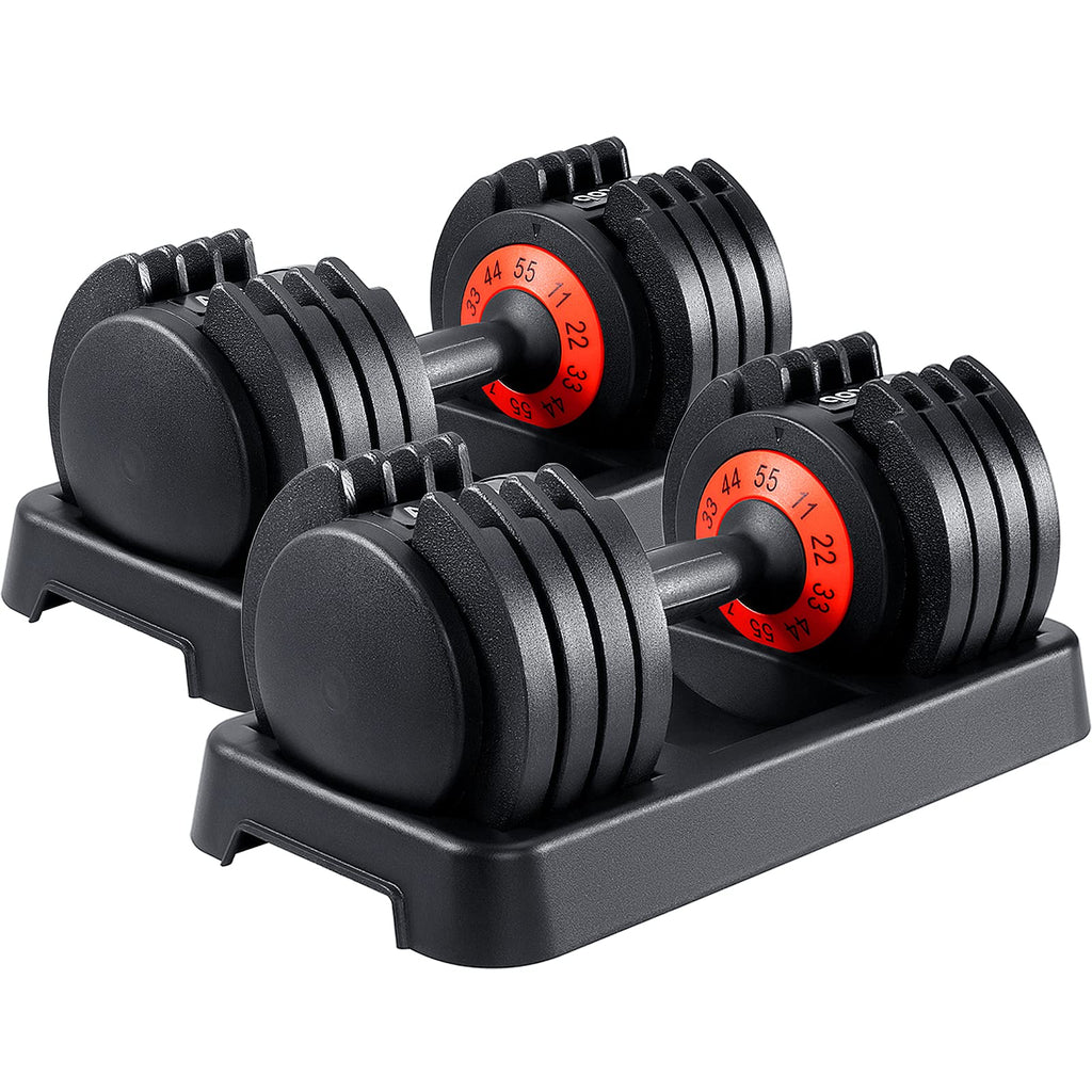 AOTOB Adjustable Dumbbell Set 25/55 Lbs (Pair)