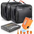 Overpack Vacuum Bags for Travel with Wireless Pump,2 Pack 28L Bag + 1 Pump