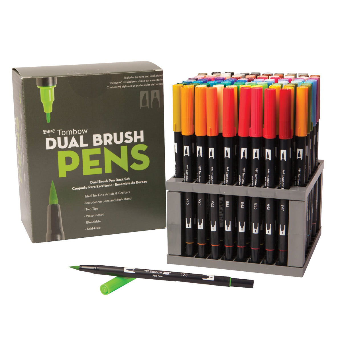 Tombow 56179 Dual Brush Pen Art Markers, 108 Color Set + Marker Case