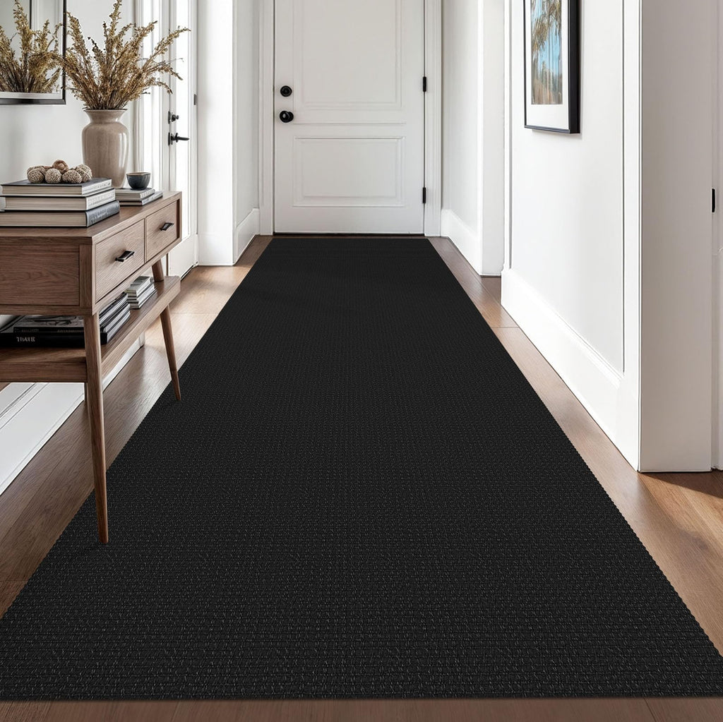 EARTHALL Woven Area Rugs 6x9 Ft Washable Living Room Rugs Non Slip Rubber Backed Dining Room Rug Braided Bedroom Rugs Indoor Floor Carpet for Living Room, Bedroom, Dining Room, Beige/Ivory