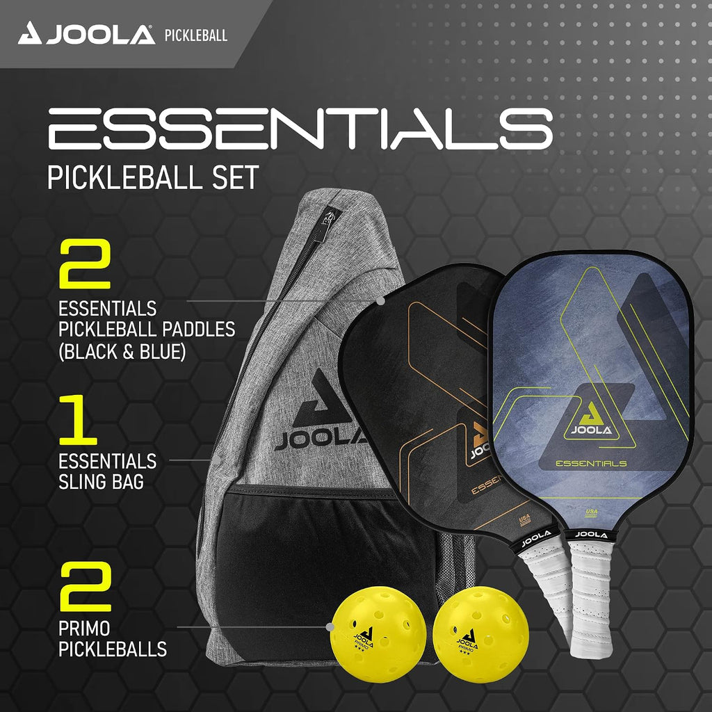 JOOLA Pickleball Paddles & Sets - Includes 2 Rackets, 2–4 Balls, and Storage Carry Bag - USAP Approved