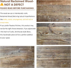 HOKYHOKY Reclaimed Solid Wood Bench-43.3" Entryway Bench with Storage Shelf
