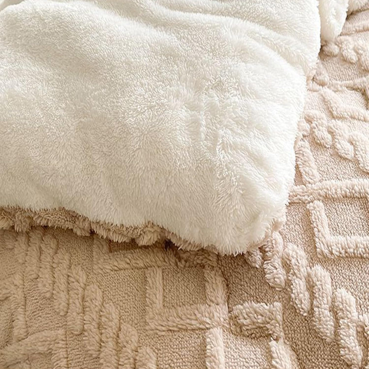 Insulation Hibiscus Winter Quilt, Thickened Super Soft Cashmere and Double Fabrics Warm Thicke Lambswool Quilt Core Sided Blanket(E,150x200cm-3KG)