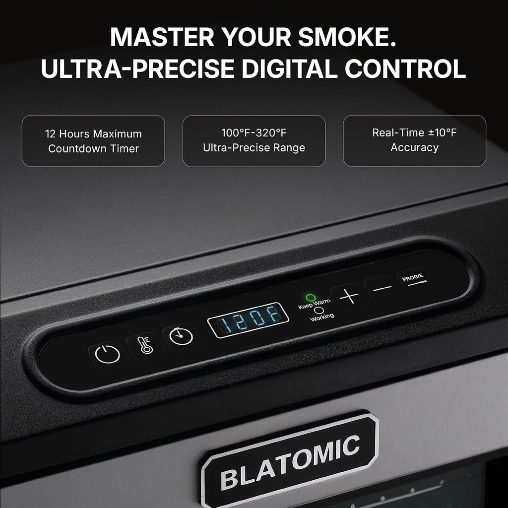 1500W Electric Smoker for Outdoor, 30" Digital Vertical Smoker