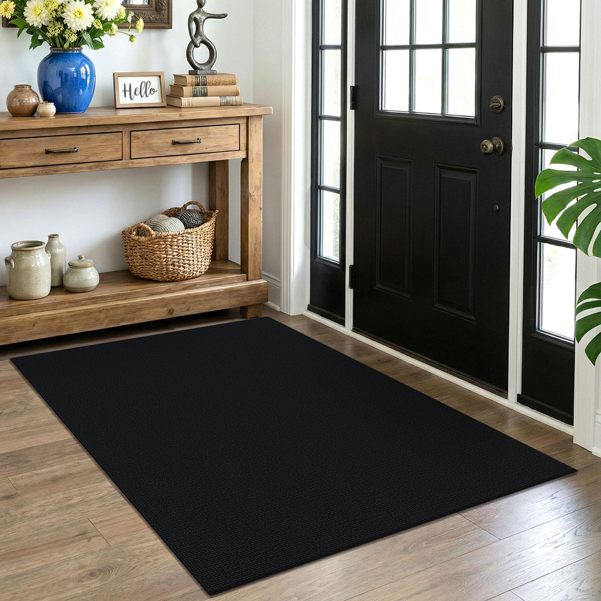 EARTHALL Washable Area Rug, Non Slip Living Room Rug, 5x7 Ft, Sand/Beige