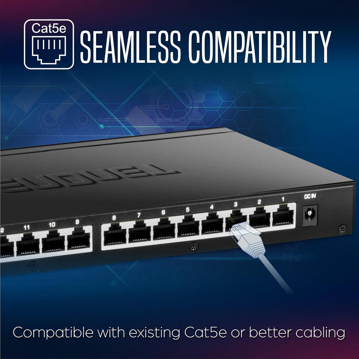 TRENDnet 16-Port Unmanaged 2.5G Desktop Network Ethernet Switch, TEG-S3160