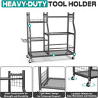 EVERHANGER Garden Tool Organizer Stand, Garage Tool Storage Organization
