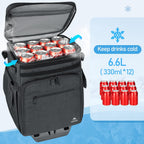 MATEIN Rolling Tackle Box with Cooler, Large Fishing Backpack with Wheels