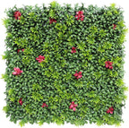 ECOOPTS 40"x40" Faux Ivy Privacy Fence Screen Artificial Boxwood Panels Topiary Hedge Plants for Indoor Outdoor Decoration, #1 Mixed Leave, 1 Pack