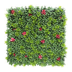 ECOOPTS 20"x20" Faux Ivy Privacy Fence Screen Artificial Boxwood Panels Topiary Hedge Plants for Indoor Outdoor Decoration, #3 Mixed Leaves, 29 Packs