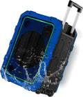 Gemini Portable Party Speaker with Wheels, LED & Mic, Blue (MPA-2400)