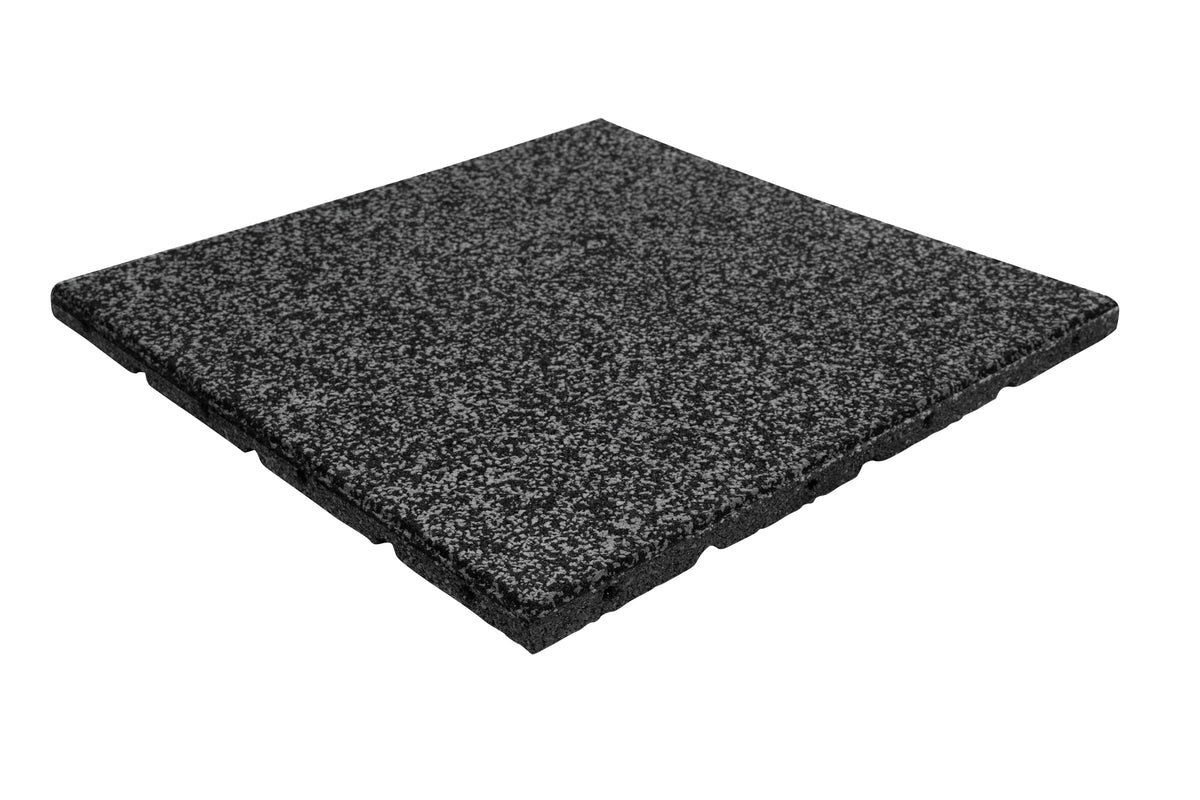 Playsafer Elevate Rubber Playground Tiles - 1" Thick High Density Interlocking Shock Absorbent Safety Tile for Playgrounds, and Exercise Equipment - 20" X 20" (10 Tiles - 27 Sq. Ft. - Green)