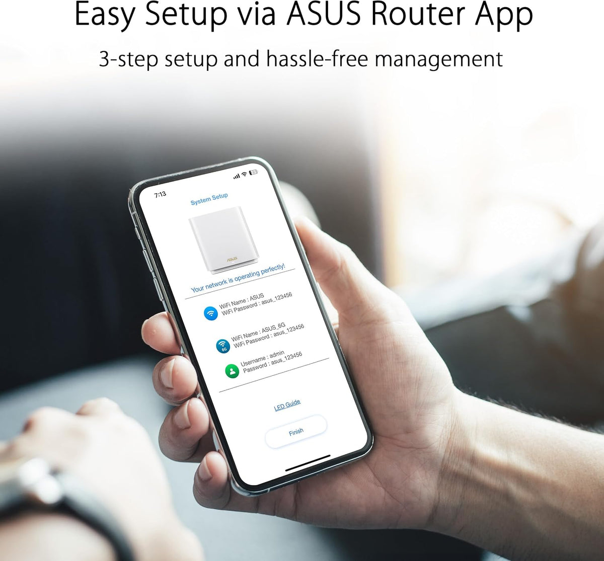 ASUS ZenWiFi Whole-Home Tri-band Mesh WiFi 6E System (ET9 3PK), Coverage up to 7,800 sq.ft, 7800Mbps, new 6GHz band, AiMesh, Lifetime Free Internet Security, Parental Control, EasySetup (Renewed)