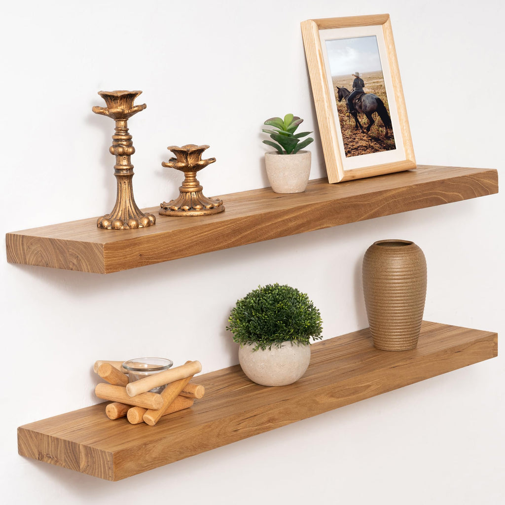 Marsmiles 55in Long Floating Shelves for Wall Mounted, 1Pack|Natural