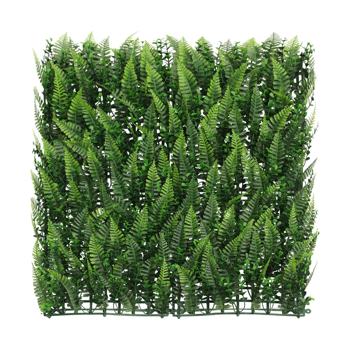 ECOOPTS 20"x20" Faux Ivy Privacy Fence Screen Artificial Boxwood Panels Topiary Hedge Plants for Indoor Outdoor Decoration, 12 Mixed Leaves, 20 Packs