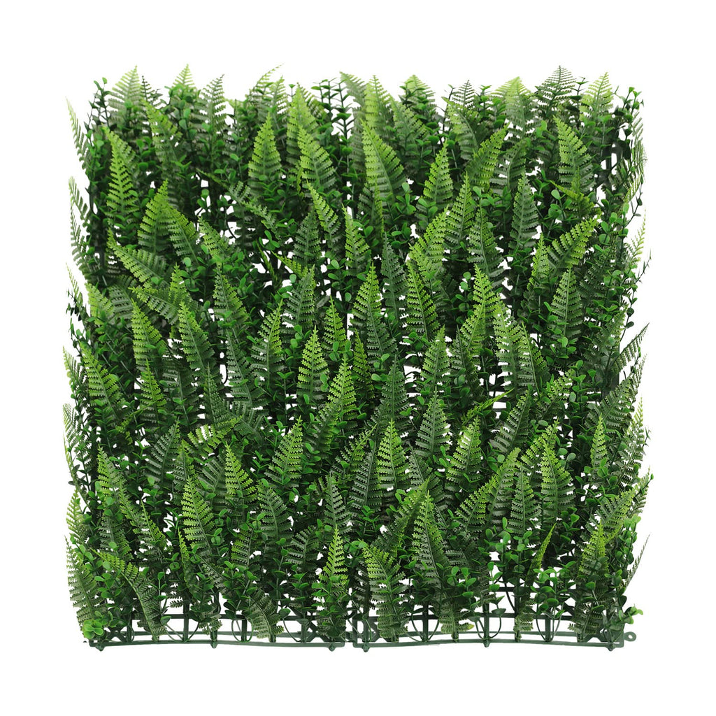 ECOOPTS 40"x40" Faux Ivy Privacy Fence Screen Artificial Boxwood Panels Topiary Hedge Plants for Indoor Outdoor Decoration, #1 Mixed Leave, 1 Pack