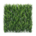 ECOOPTS 20"x20" Faux Ivy Privacy Fence Screen Artificial Boxwood Panels Topiary Hedge Plants for Indoor Outdoor Decoration, #4 Mixed Leaves, 21 Packs